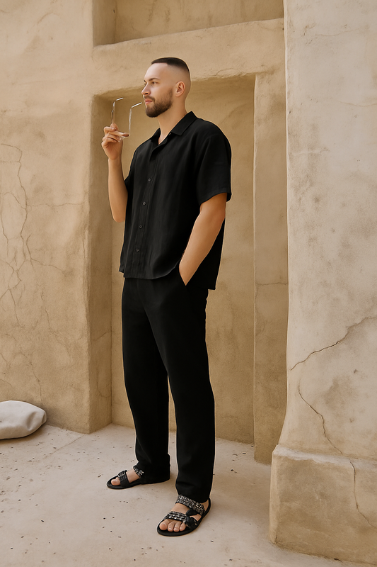 Male Linen Set (Pants+Shirt)